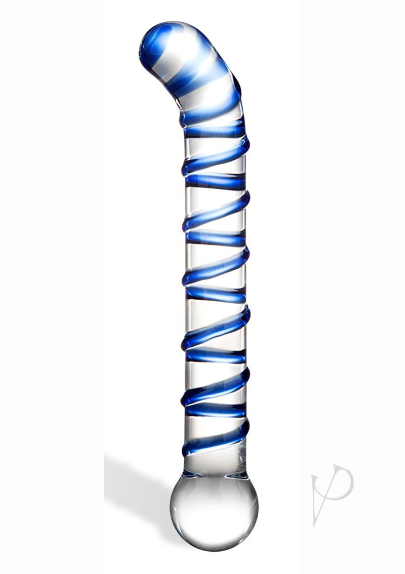 Mr Swirly G-Spot Glass Dildo 6.5