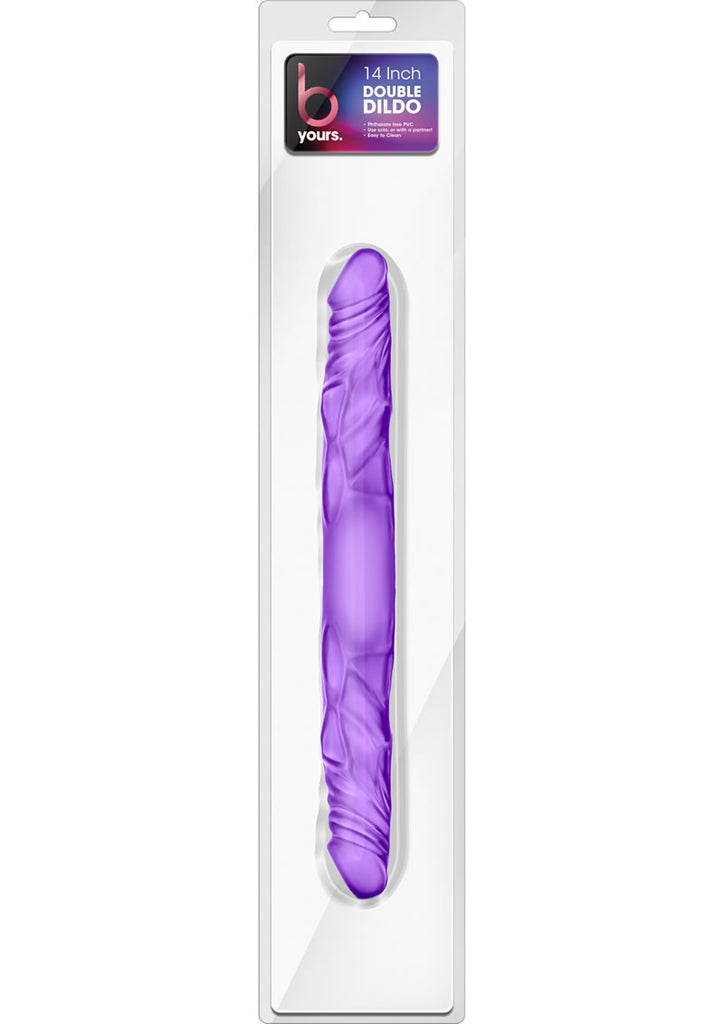 14" Double Dildo Purple