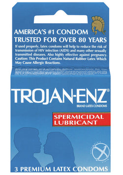 Trojan Enz W/Spermicidal 3`S