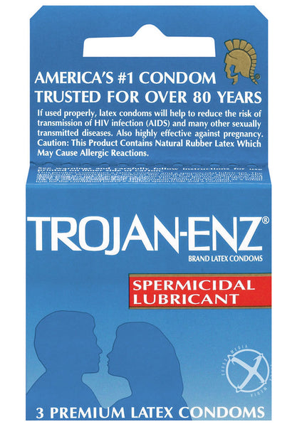 Trojan Enz W/Spermicidal 3`S