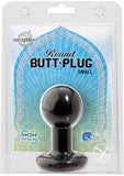 Round Butt Plug Small Black