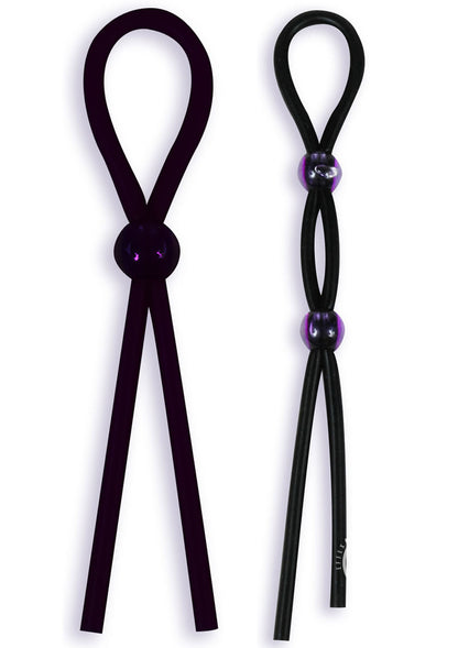 Silicone Cock Tie And C/B Tie Black