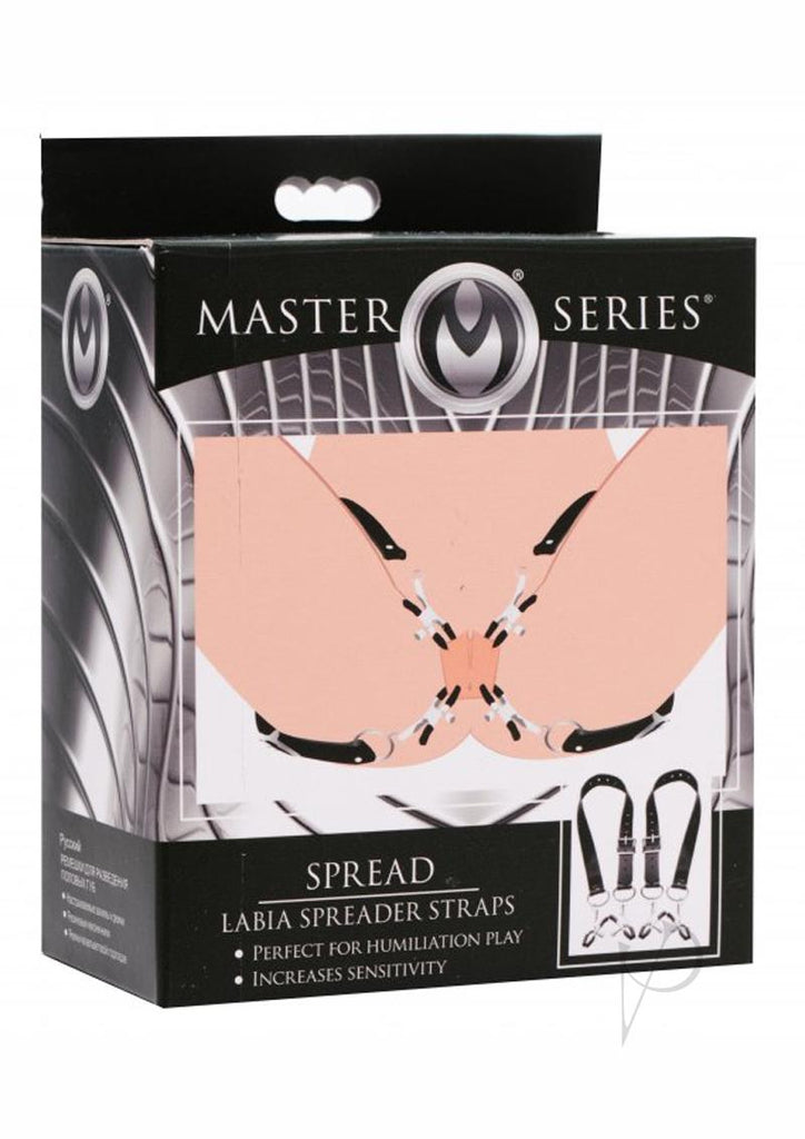 Ms Spread Labia Straps W/Clamps