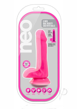 Neo Dual Density C*ck W/balls 6' Pink