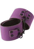 Lust Bondage Wrist Cuff Purple