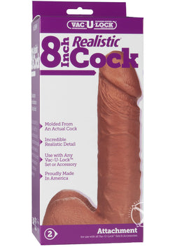 Vac U Lock 8 Realistic Mulatto Cock