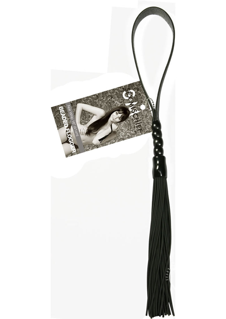 Sandm Beaded Flogger - Noir