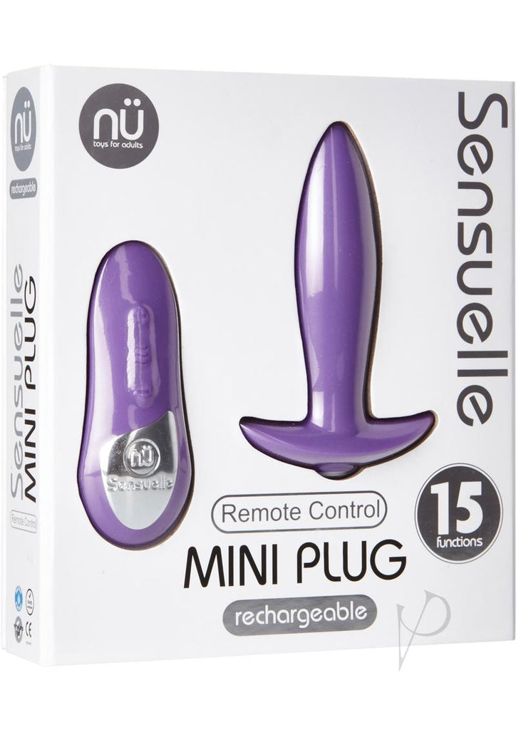 Sensuelle Remote Control Mini Plug Purp