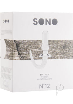 Sono No 12 Butt Plug 4 Inch Transparent