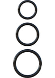 Fcr Silicone 3 Ring Stamina Set Black