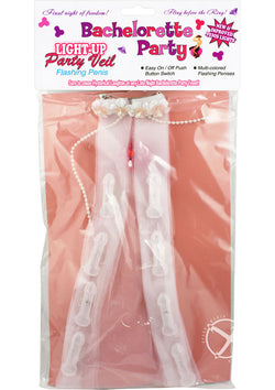 Bachelorette Light Up Party Pecker Veil