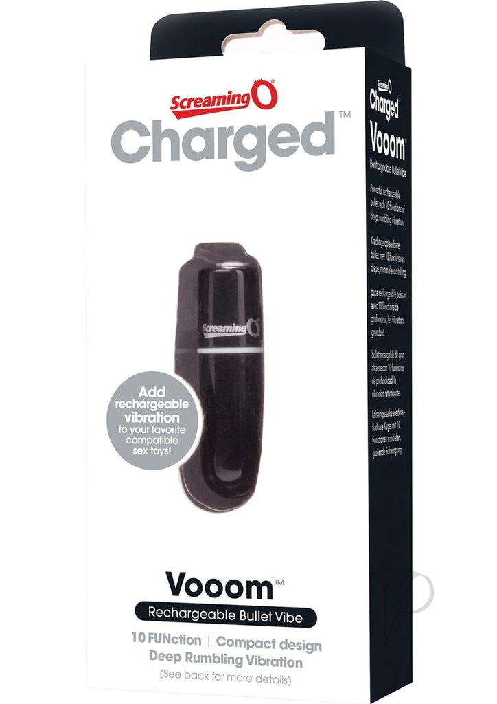 Charged Vooom Rechargeable Bullet Black