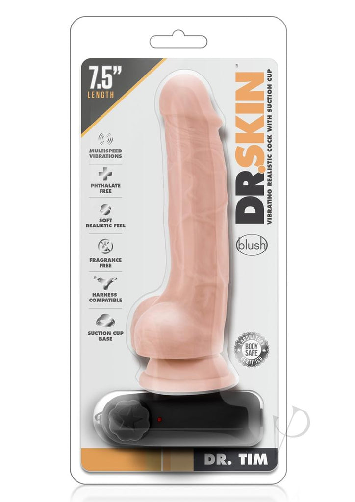 Dr Skin Dr Tim Vibe Cock W/Suction Vanil