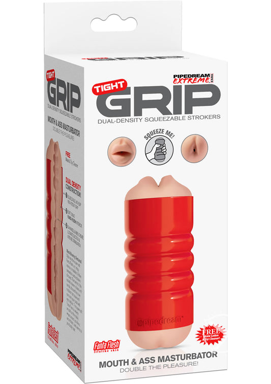 Pdx Tight Grip Mouth/Ass Masturbator Red