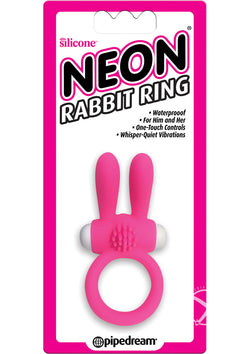 Neon Rabbit Ring Pink