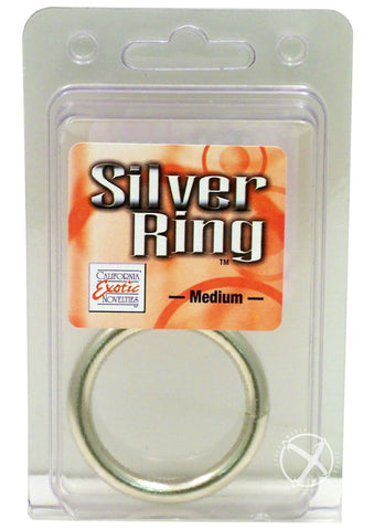 Silver Cock Ring Medium