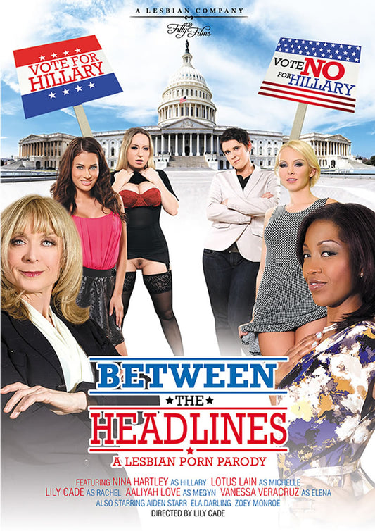 Between The Headlines A Lesbian Porn Parody
