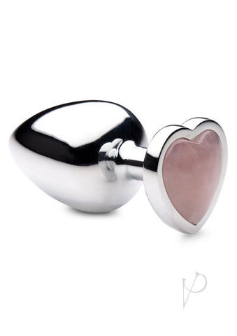 Booty Sparks Rose Quartz Heart Lg Plug