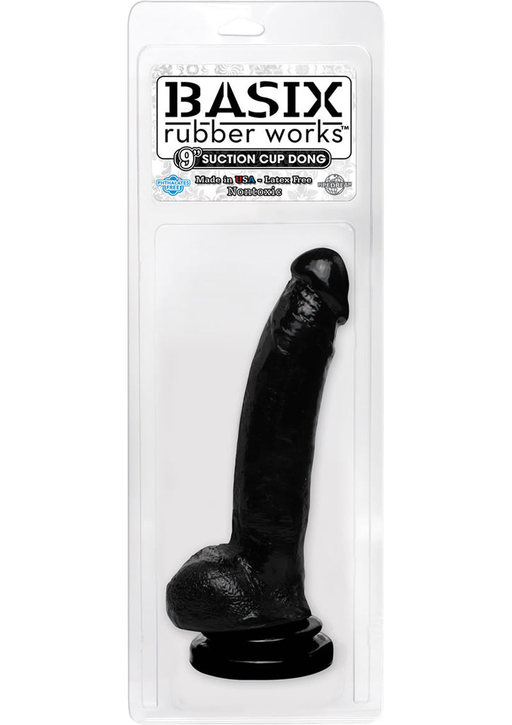 Basix 9 Suction Cup Dong Black