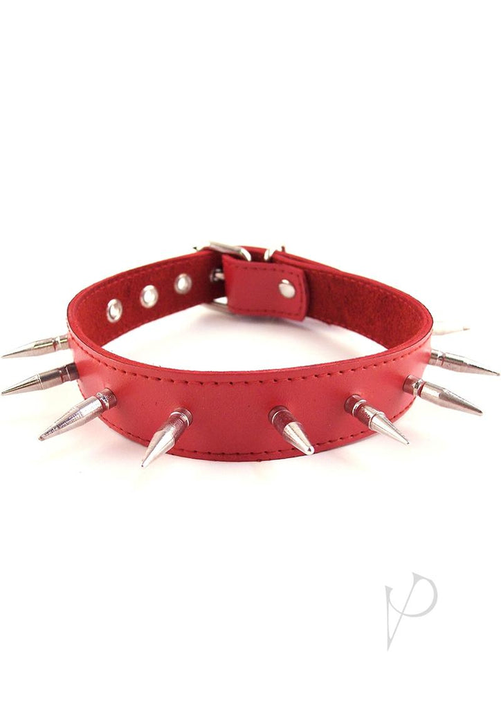 Rouge Spiked Collar Red