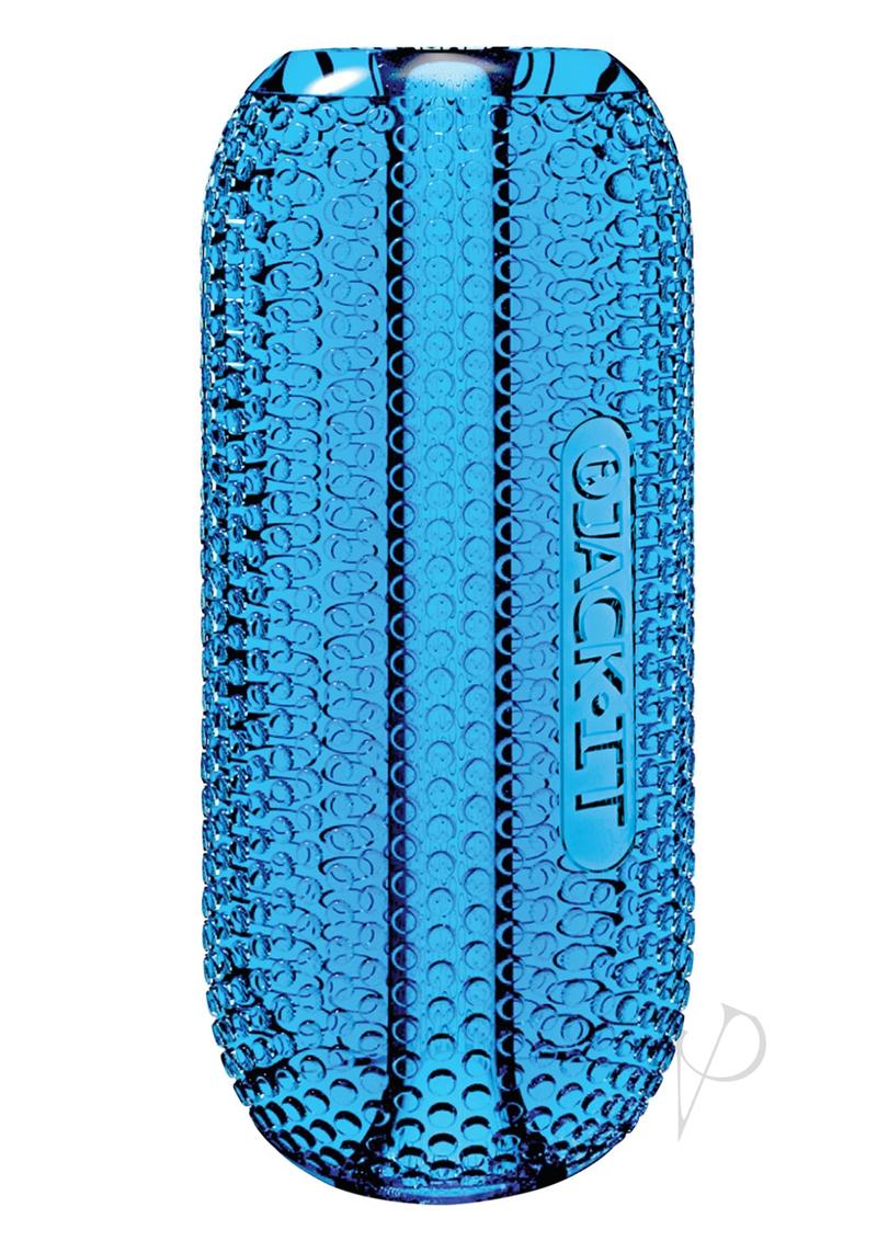 Jack It Stroker Jelly Textured Masturbator Cobalt