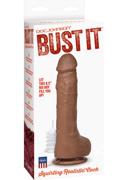 Bust It Squirting Realistic Cock Brown