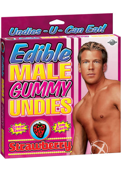 Edible Male Gummy Undies Strawberry