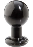 Round Butt Plug Large Black