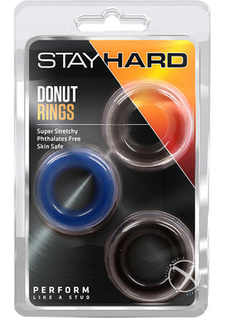 Stay Hard Donut Rings 3Pk