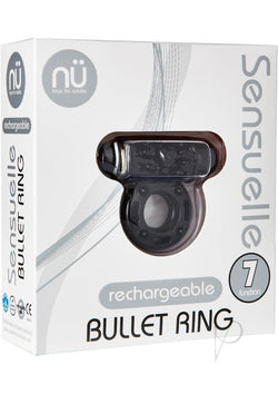 Sensuelle Bullet Ring 7 Func Cring Black