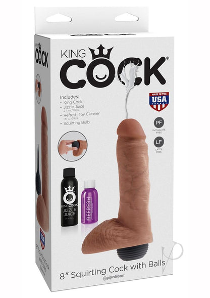 Kc 8 Squirting C*Ck W/Balls Tan