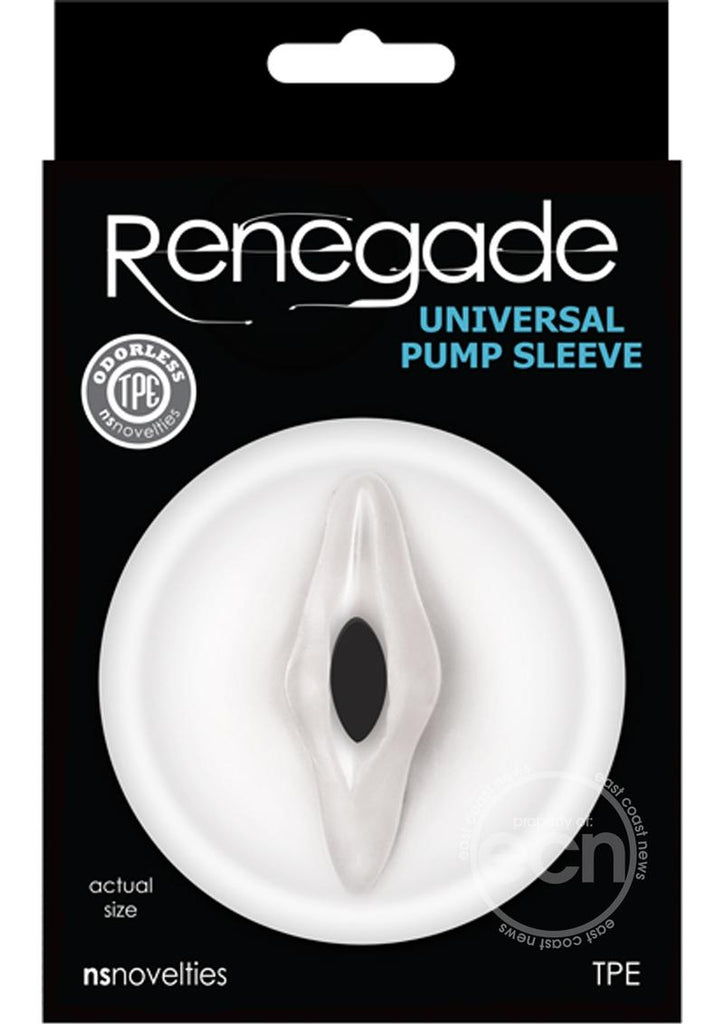 Renegade Universal Pump Sleeve Accessory Vagina Clear