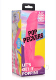 Pop Peckers Dildo W/Balls 8.25 Pink