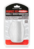 Male Masturbator W/Grip Clear