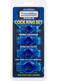 Titanmen Cock Ring Set Blue