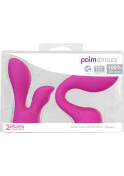 Palm Sensual Silicone Heads 2Pk